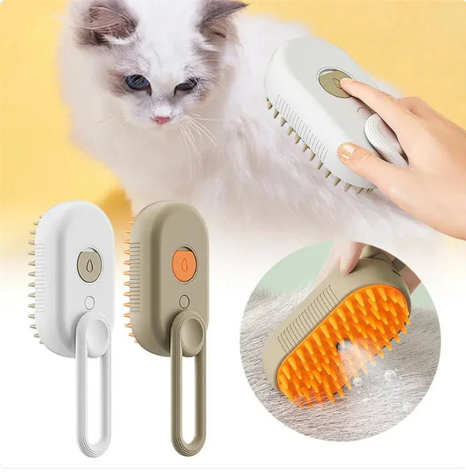 FurFresh™ 3-in-1 Electric Steam Brush for Pets