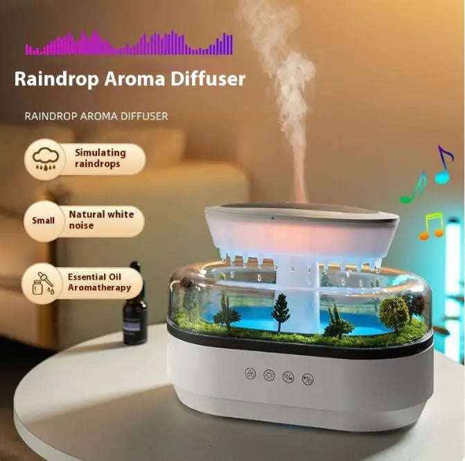 Aroma Diffuser Household Bedroom Raindrop Humidifier